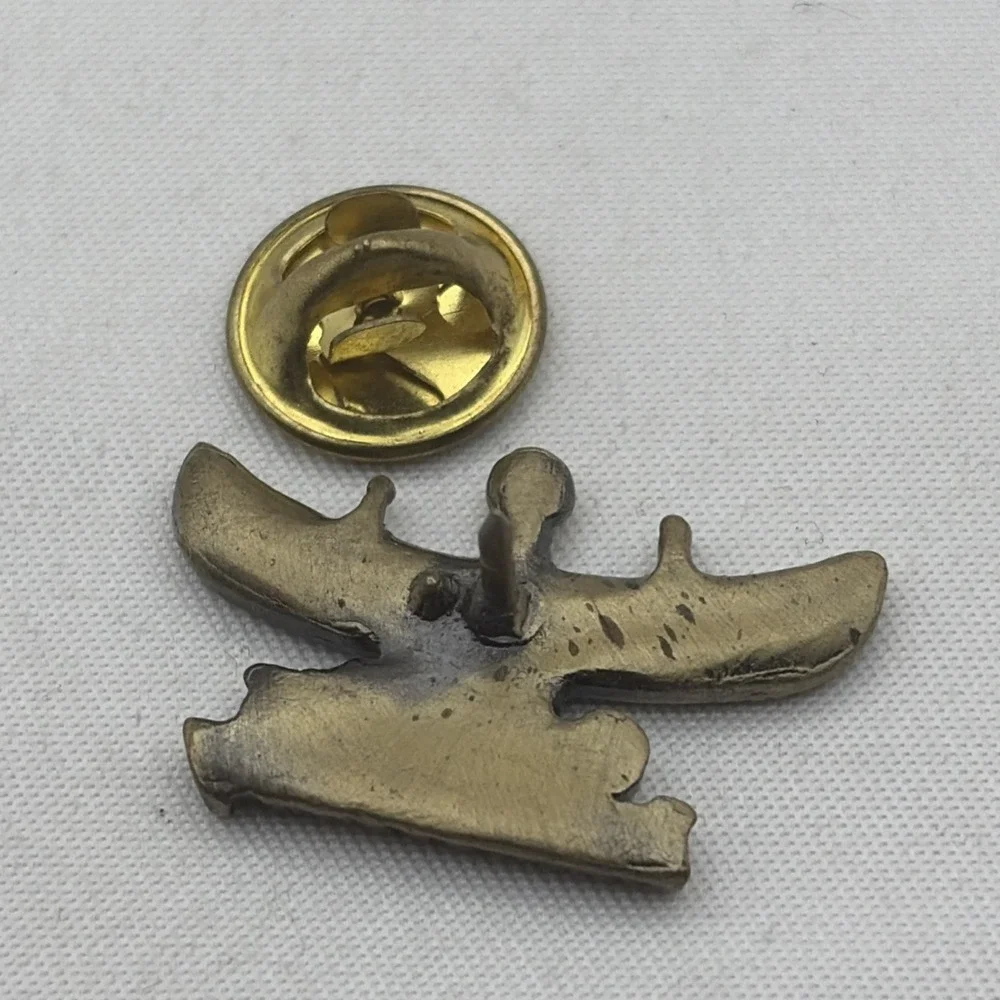 Vintage Quest For Immortality Egyptian Gold Tone Lapel Hat Pin
